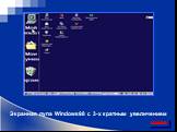 Экранная лупа Windows98 с 3-х кратным увеличением