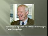 Комиссар по правам человека Совета Европы Томас Хаммарберг.