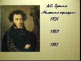 А.С. Пушкин «Маленькие трагедии» 1826 1830 1831