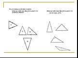 По условным обозначениям определите вид треугольника по длинам сторон: Определите вид треугольника по величине угла