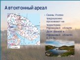 Саамы России традиционно проживают на территории Мурманской области Доля саамов в Мурманской области: 0,15 %. Автохтонный ареал