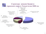 Структура доходов бюджета городского округа Тольятти на 2008 год. 4