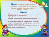 Цель: повышение профессионального мастерства и компетенции воспитателей по освоению основных положений, понятий и принципов ФГОС ДО. Задачи: Совершенствовать практические навыки профессиональной деятельности; Способствовать созданию и сохранению в коллективе педагогов атмосферы психологического комф