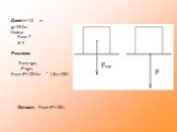 Дано:m=1,5 кг g=10Н/кг Найти Fтяж-? P-? Решение: Fтяж=gm, P=gm, Fтяж=P=10Н/кг * 1,5кг=15Н. Ответ: Fтяж=P=15Н.