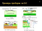 SiC диод Шоттки. SiC DMOS ключевой транзистор. SiC LDMOS транзистор SiC UMOS транзистор. Примеры приборов на SiC