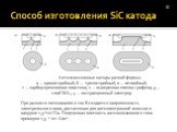 Способ изготовления SiC катода. Автоэмиссионные катоды разной формы: а — одноострийный; б — трехострийный; в — лезвийный; 1 — карбид-кремниевая пластина; 2 — осажденная пленка графена; 3 — слой SiO2; 4 — экстракционный электрод. При разности потенциалов в 100 В создается напряженность электрического