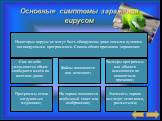 Основные симптомы заражения вирусом