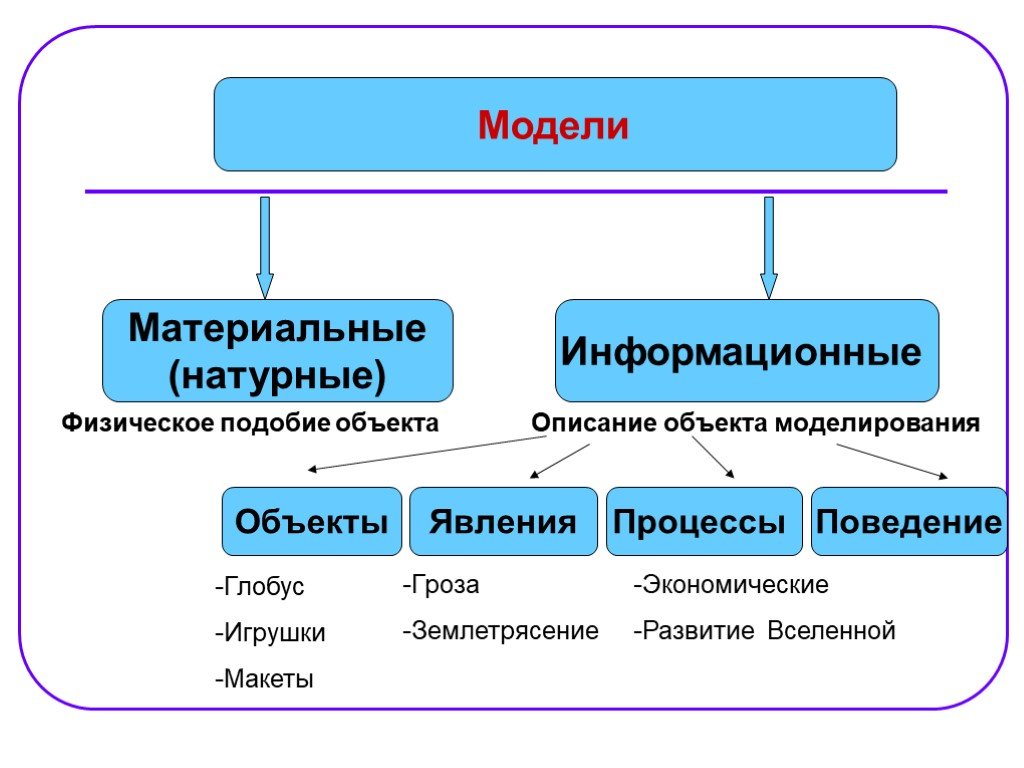 Проект на тему модели