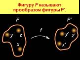 Фигуру F называют прообразом фигуры F'.