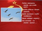 Любил смотреть всегда, как в небе синем Летят куда-то птицы косяком. Когда взмывала в небо эскадрилья, Умело набирая высоту,- Ему казалось - за спиною крылья …