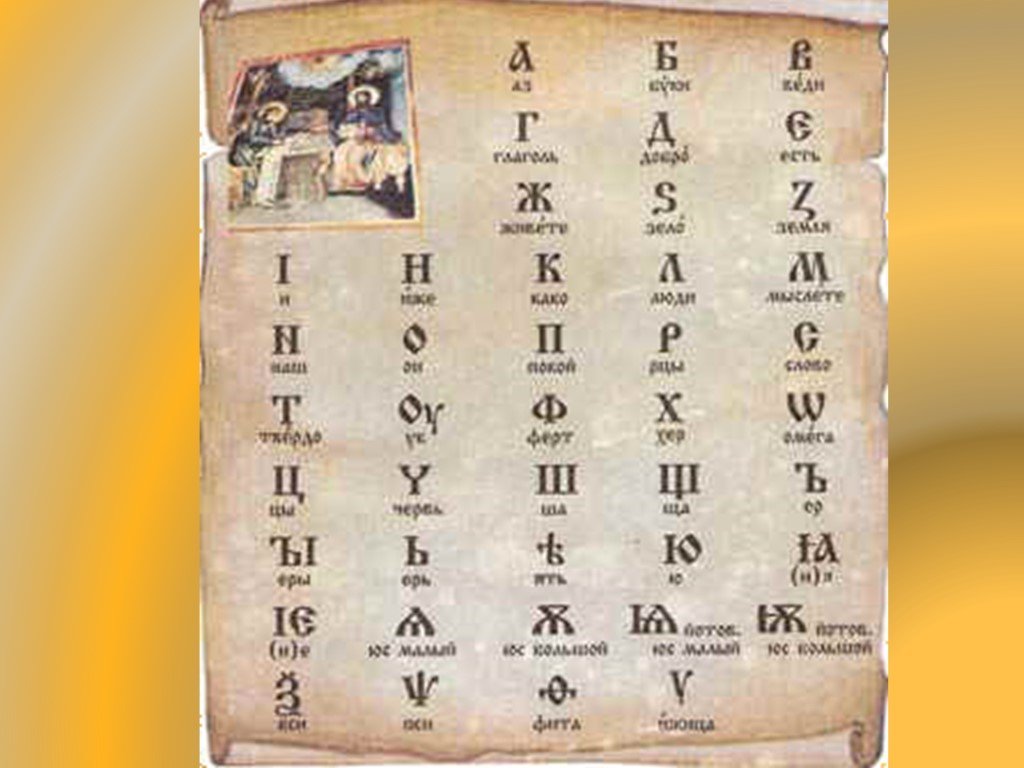Буквы старой кириллицы