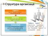 Структура організації. "Майбутнє України" є добровільною організацією, яка активно бере участь у низці благодійних проектів на некомерційній основі. Тел.0502436971 (0372) 90-2-903 Е-mail: m_ukr@i.ua. 2 з них на заробітній платі. Водій та асистент. 3 інших мають постійне місце роботи і займ