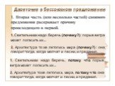 Двоеточие в бессоюзном предложении. 1. Вторая часть (или несколько частей) сложного предложения раскрывает причину происходящего в первой. 1. Светильники надо беречь (почему?): порыв ветра может погасить их... 2. Архитектура тоже летопись мира (почему?): она говорит тогда, когда молчат и песни, и пр