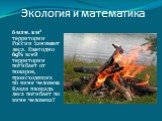 6 млн. км² территории России занимают леса. Ежегодно 69% всей территории погибает от пожаров, происходящих по вине человека. Какая площадь леса погибает по вине человека?