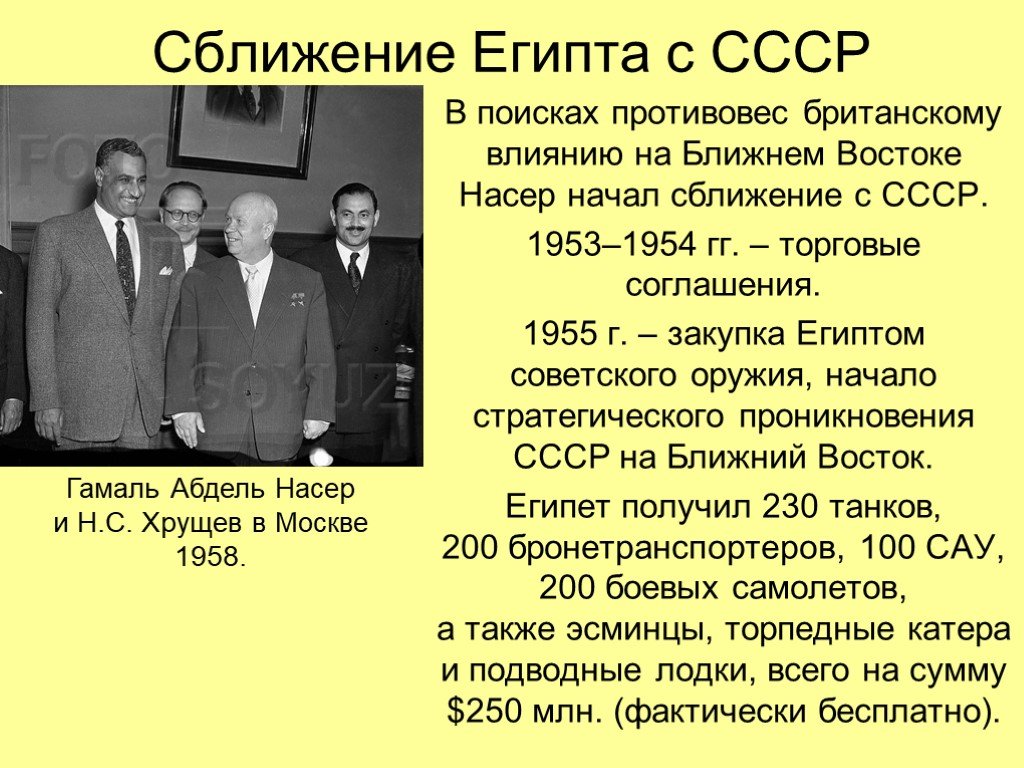 Внешняя политика ссср в 1950 е гг. Египет и СССР отношения. Хрущев в Египте. СССР 1953-1954. Насер и Хрущев.