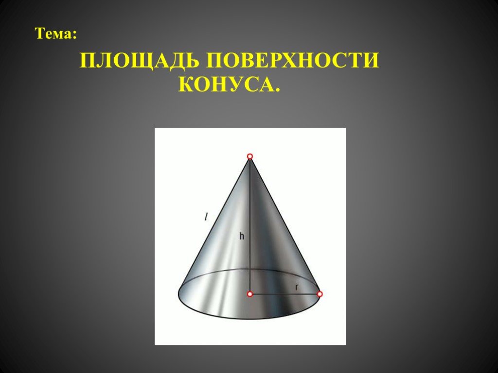 Конус площадь поверхности конуса презентация 11 класс атанасян