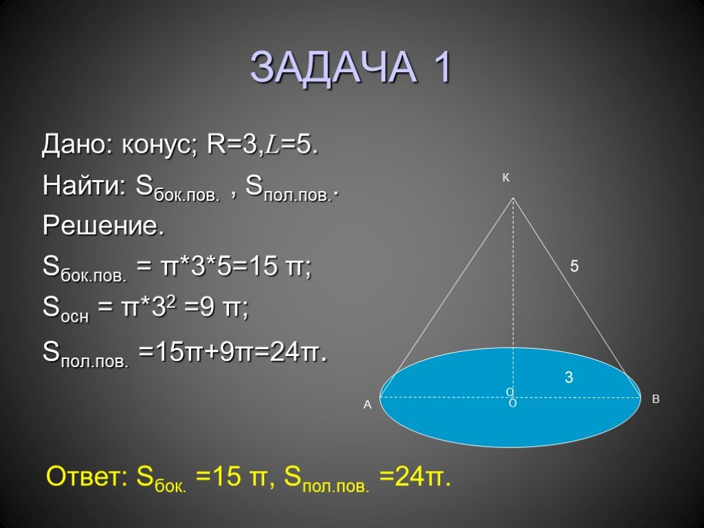 R 5 найти. Задачи на конус. Конус задачи с решением. Задачи на площадь поверхности конуса. Задачи на нахождение площади конуса.