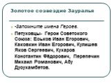 -Запомните имена Героев. Петуховцы- Герои Советского Союза: Еськов Иван Егорович, Каковкин Иван Егорович, Кулишев Яков Сергеевич, Кухаров Константин Фёдорович, Перепечин Михаил Романович, Абу Дусухамбетов.