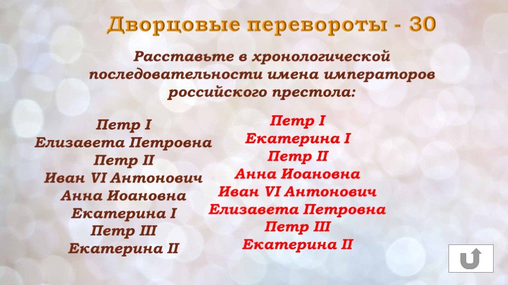 Последовательность имен. Петр Екатерина хронологическом порядке. Иван Антонович хронологический порядок. Антонович Екатерина Петровна Чехов. Расставьте императоров в хронологическом Иван Антонович Екатерина 2.