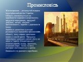 Промисловість. Житомирщина – розвинутий аграрно-індустріальний регіон України. Область спеціалізується на виробництві широкого асортименту продуктів харчування, продукції добувної, легкої, хімічної промисловості, виробів з деревини та інших. Найбільш динамічно сьогодні розвивається переробна промисл