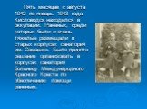 Пять месяцев с августа 1942 по январь 1943 года Кисловодск находился в оккупации. Раненых, среди которых были и очень тяжелые размещали в старых корпусах санатория им. Семашко. Было принято решение организовать в корпусах санатория больницу Международного Красного Креста по обеспечению помощи ранены