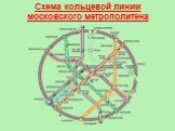 Схема кольцевой линии московского метрополитена