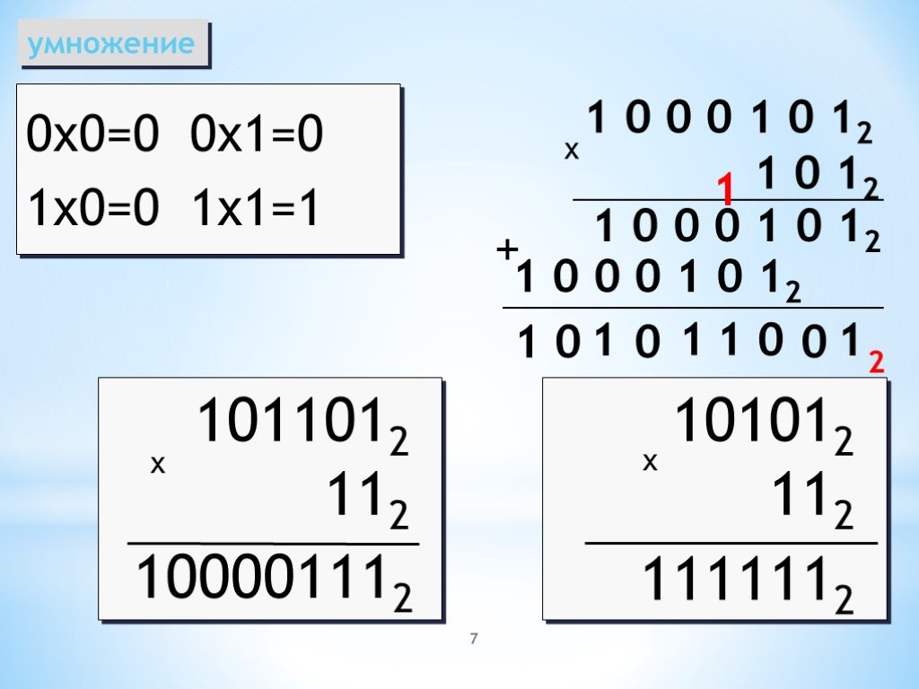 64 умножить на 0. 101 В двоичной системе. Умножение на 0 и 1. 111100 В двоичной системе. Умножение в двоичной системе счисления.