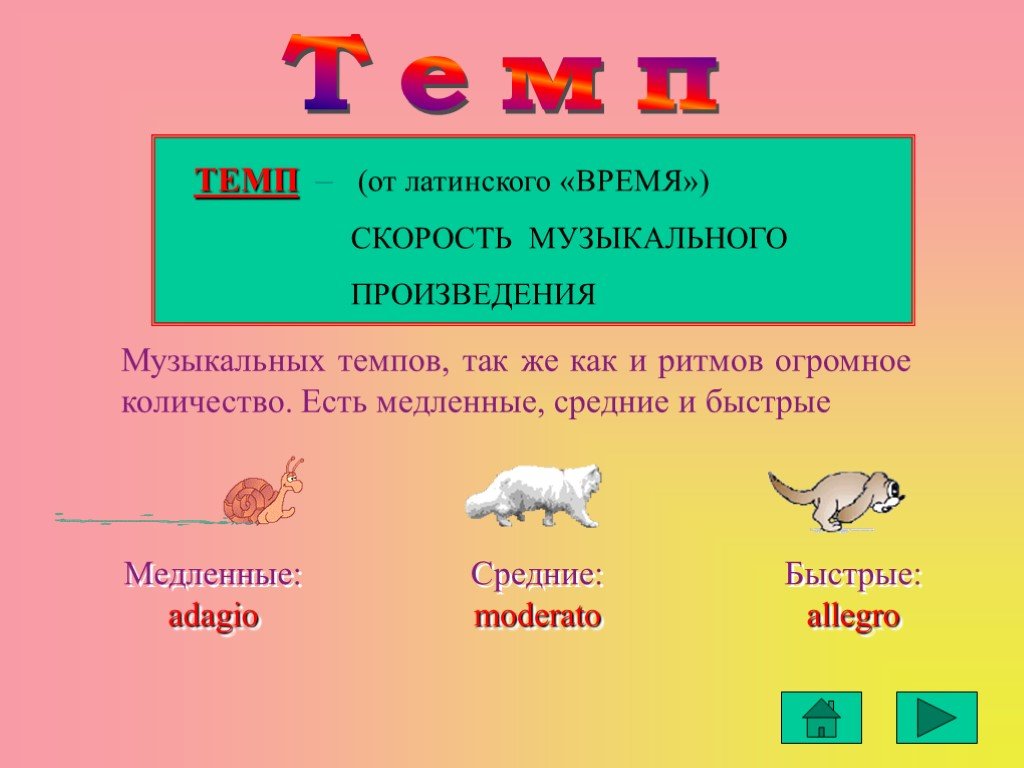 Темп ритм в музыке презентация