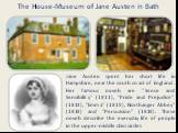 Jane Austen spent her short life in Hampshire, near the south coast of England. Her famous novels are "Sense and Sensibility" (1811), "Pride and Prejudice" (1813), "Emma" (1815), Northanger Abbey" (1818) and "Persuasion" (1818). These novels describe the 