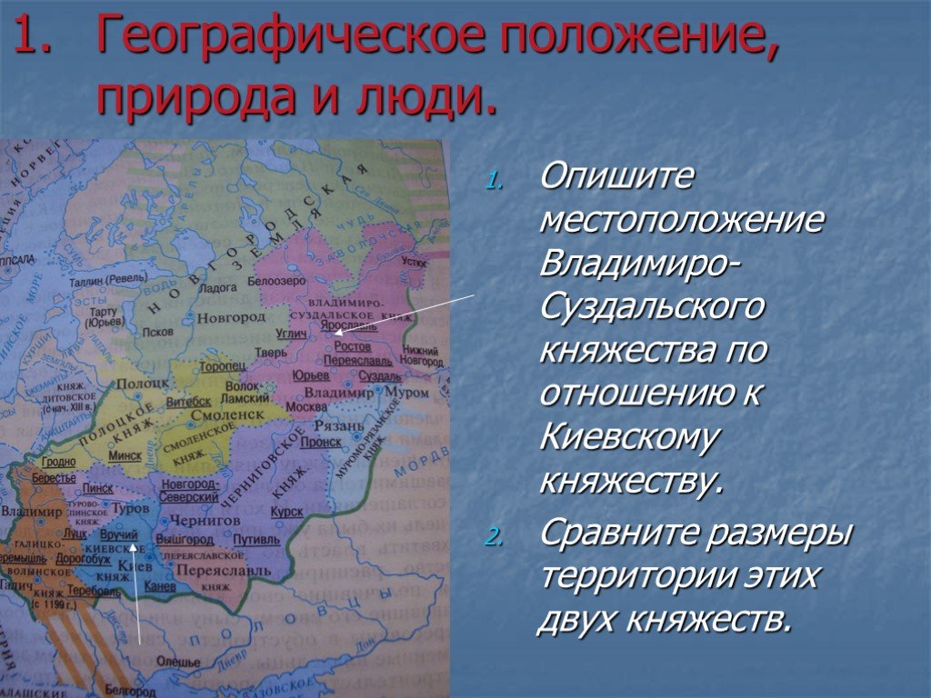 Презентация к уроку владимиро суздальское княжество 6 класс