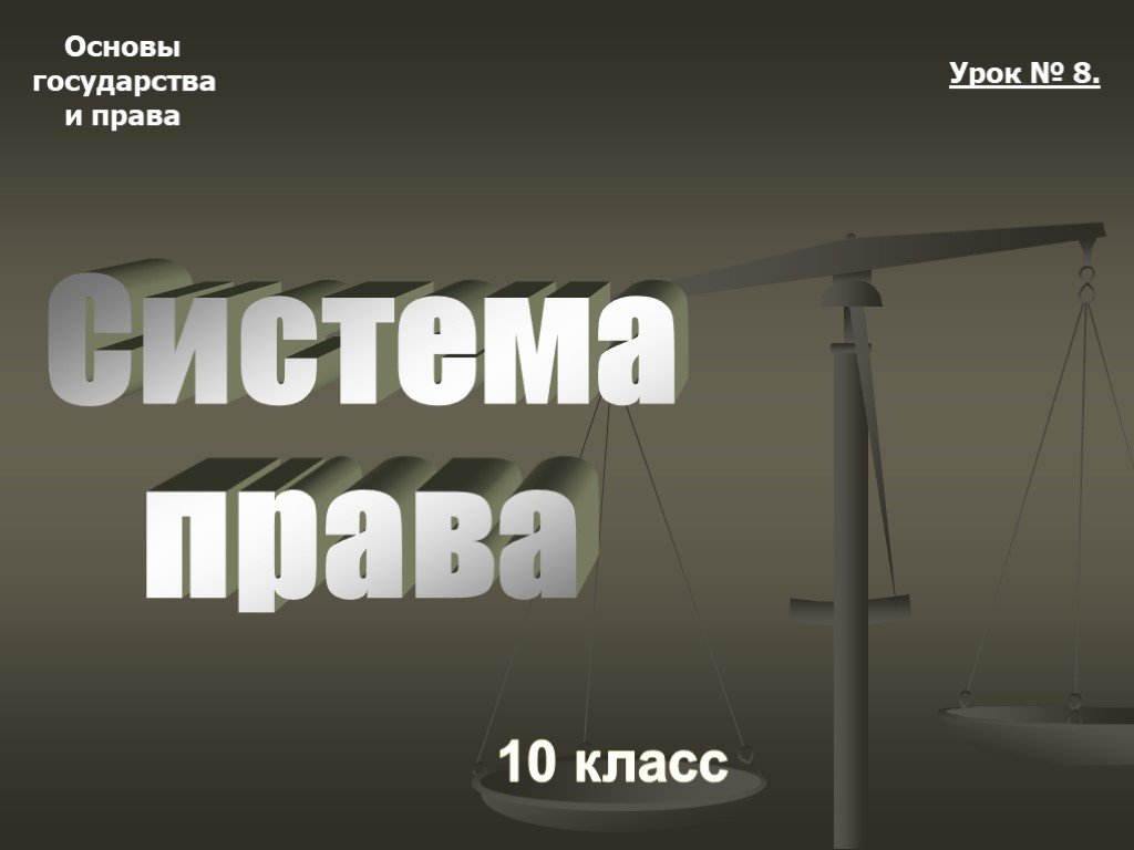 Урок право 11 класс право презентация