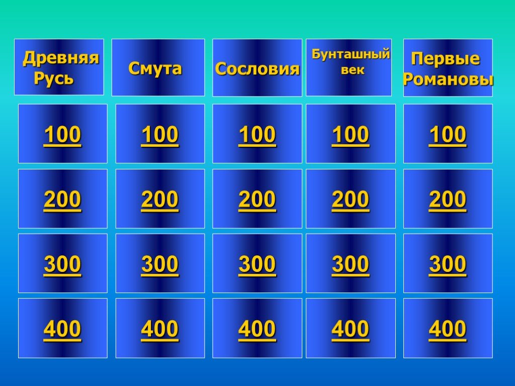 Своя игра 