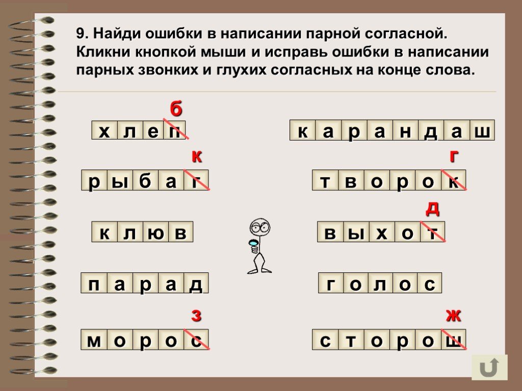 Г б п з. Парные глухие и звонкие согласные на конце слова 2 класс. Слова с парной согласной на конце. Правописание парных звонких и глухих согласных на конце. Парные слова с глухими и звонкие согласные.