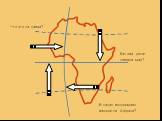 Что это за линии? Как они делят земной шар? В каких полушариях находится Африка?