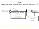 схема взаимодействия внешних и внутренних факторов СК