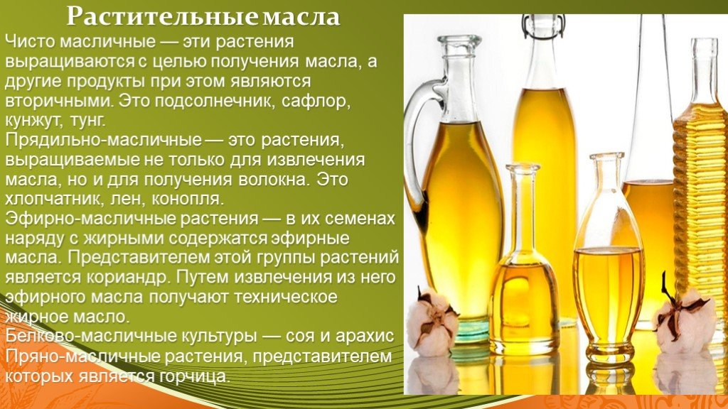 Подсолнечное масло белок