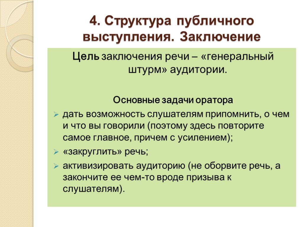 Презентация подготовка публичного выступления