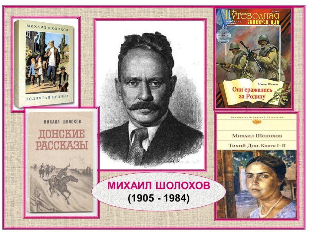 Презентация о шолохове жизнь и творчество писателя