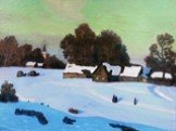 Одной из самых известных работ художника стала его картина «Зимний вечер» (1919)