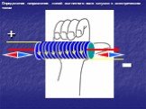 Определение направления линий магнитного поля катушки с электрическим током