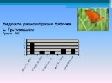 Видовое разнообразие бабочек с. Густомесово График №3