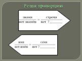 Реши пропорцию