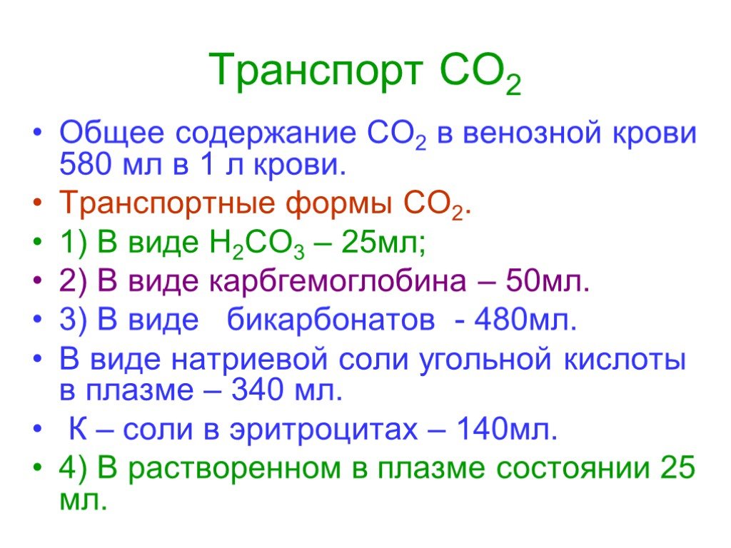 Со второй частью. Со2 в венозной крови. Норма со2 в крови. Бикарбонатная форма транспорта со2. Транспорт со2 кровью.