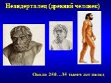 Неандерталец (древний человек). Около 250…35 тысяч лет назад
