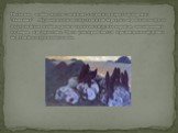 Несколько особое место занимает созданная в 1901 году картина "Зловещие" . Художник пишет пустынный берег, на огромных валунах под холодным небом мрачно темнеют силуэты воронов, вызывающих недоброе предчувствие. Здесь уже проявляется предвидение будущих бедствий наступившего века.