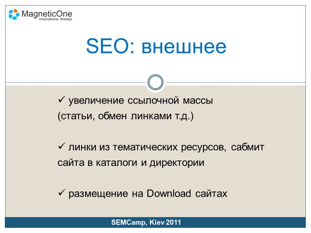 Внешнее seo