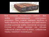 Все сигналы подавались трубой. Звук трубы репетировался изогнутыми рожками. При смене караула трубили в трубу-фуцину. В кавалерии употреблялась особая длинная труба, изогнутая на конце. Сигнал к сбору войска на общее собрание давали все трубачи, собранные перед палаткой полководца.