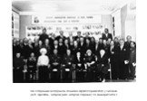 На собрании ветеранов Зенитно-Артиллерийского училища (А.В. Цветков- второй ряд, второй справа).14 января 1989 г.