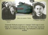 Николай Рубцов родился 3 января 1936 года в селе Емецк Архангельской области. В 1940 году переехал вместе с семьёй в Вологду, где Рубцовых и застала война. Родители поэта. Дом, где родился Рубцов. Н. Рубцов в детстве