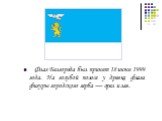 Флаг Белгорода был принят 18 июня 1999 года. На голубой полосе у древка флага фигуры городского герба — орел и лев.